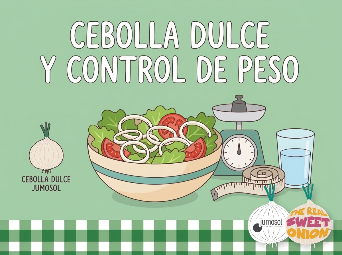 Cebolla dulce y pérdida de peso: por qué es un aliado en dietas de control de peso 1 Lámina ilustrada de la receta con cebolla dulce Jumosol: Cebolla dulce y pérdida de peso: por qué es un aliado en dietas de control de peso