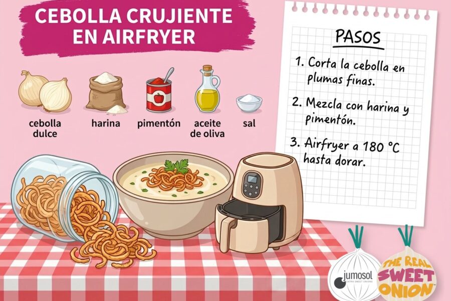 receta cebolla crujiente airfryer jumosol trso
