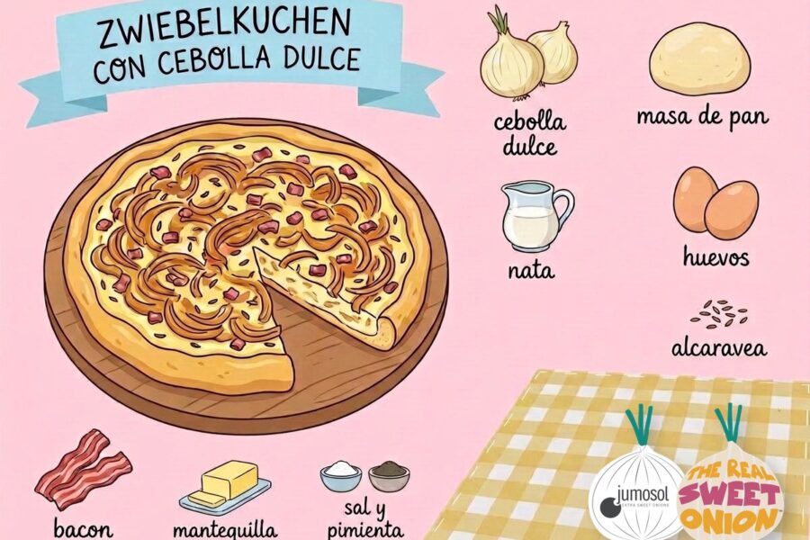 receta zwiebelkuchen cebolla dulce jumosol trso